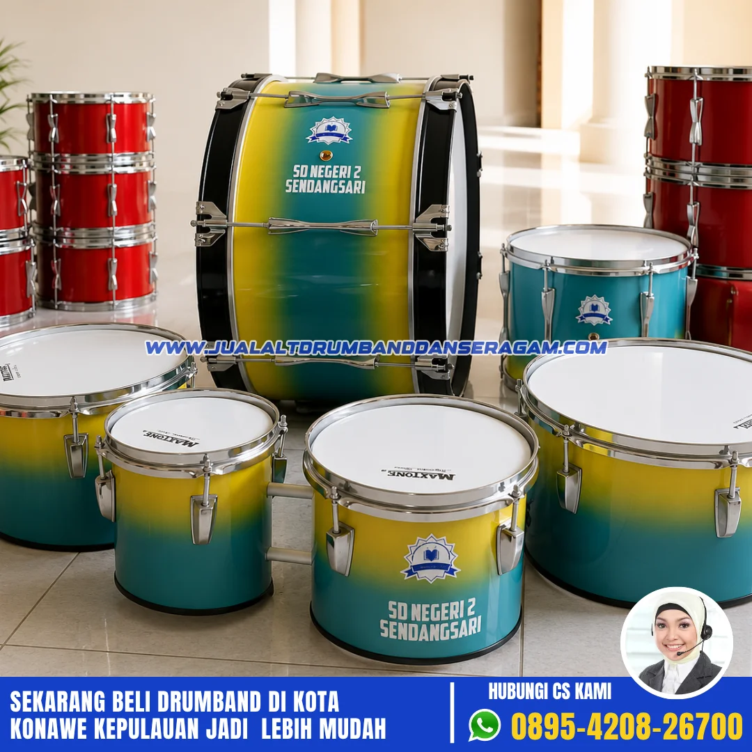 Jual Drum Band Di Konawe Kepulauan (1) toko alat drumband serang, banten jual drum band di konawe kepulauan (1) harga marching band satu set sd serang, banten